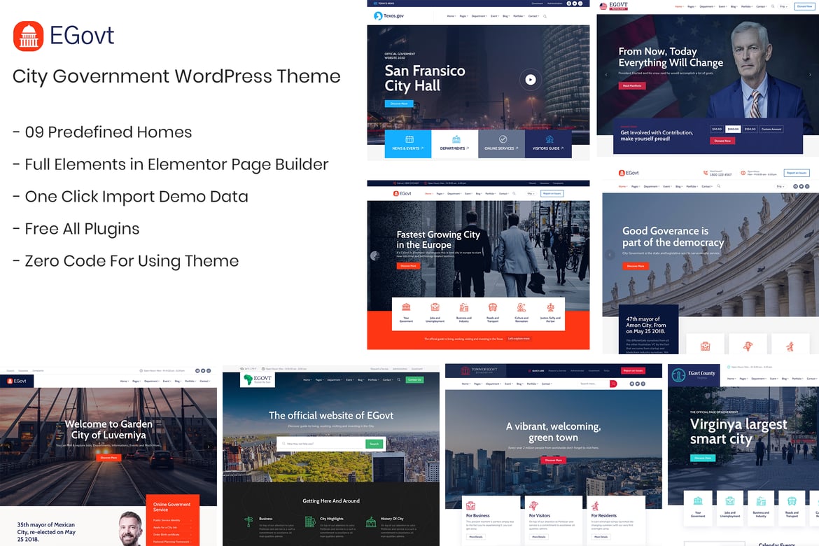 City Government WordPress Theme – Egovt