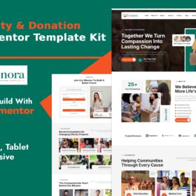 Donora – Charity & Donation Elementor Template Kit