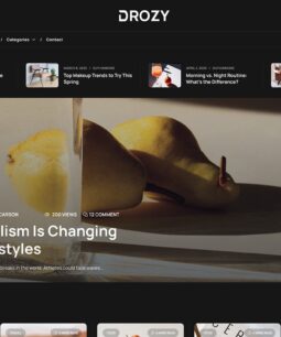 Drozy – Tema WordPress moderno para blog e revista