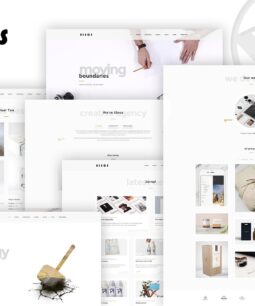 Eleos – Tema criativo de uma página para WordPress