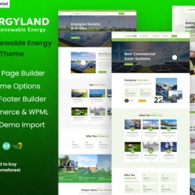 Energyland – Solar & Renewable Energy WP Theme