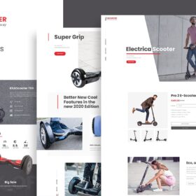 Escoot – One Page, Single Product Woocommerce Theme
