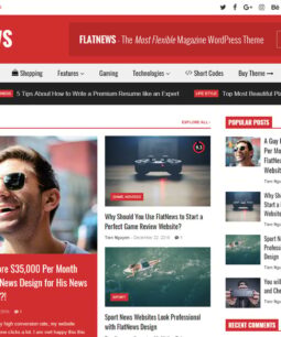 FlatNews – Responsive Magazine WordPress Theme