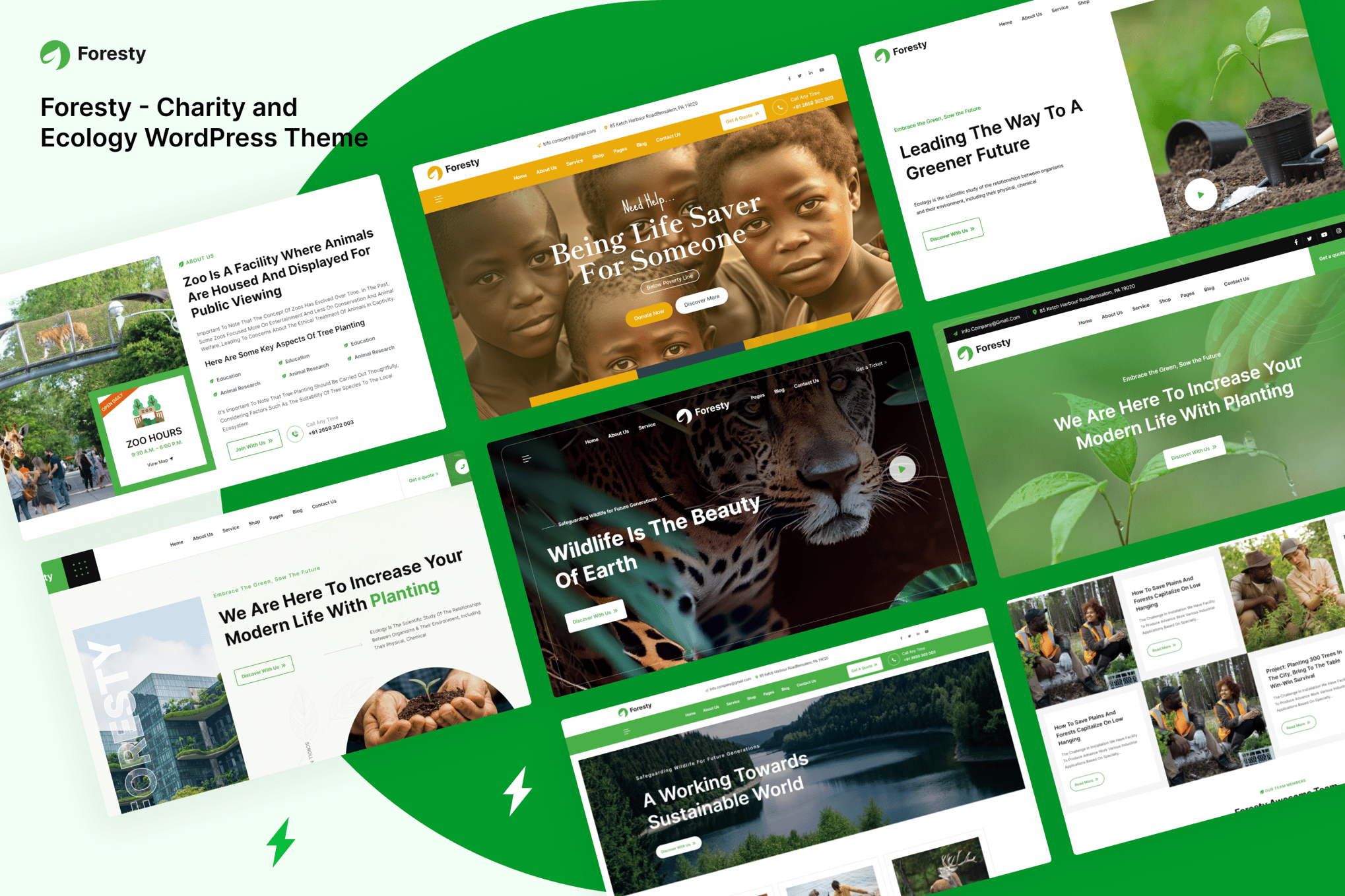Foresty – Charity and Ecology WordPress Theme