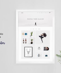 Glacier – Tema minimalista de portfólio para WordPress