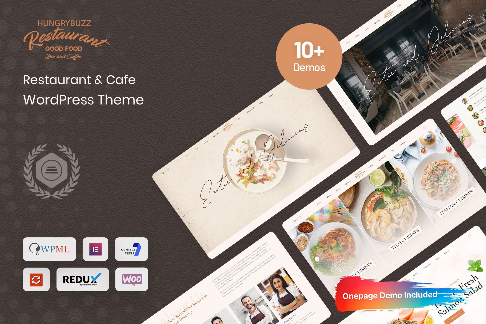Hungrybuzz – WordPress Restaurant Theme