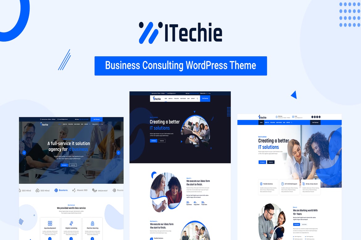 Itechie – IT Solutions and Services Elementor Theme