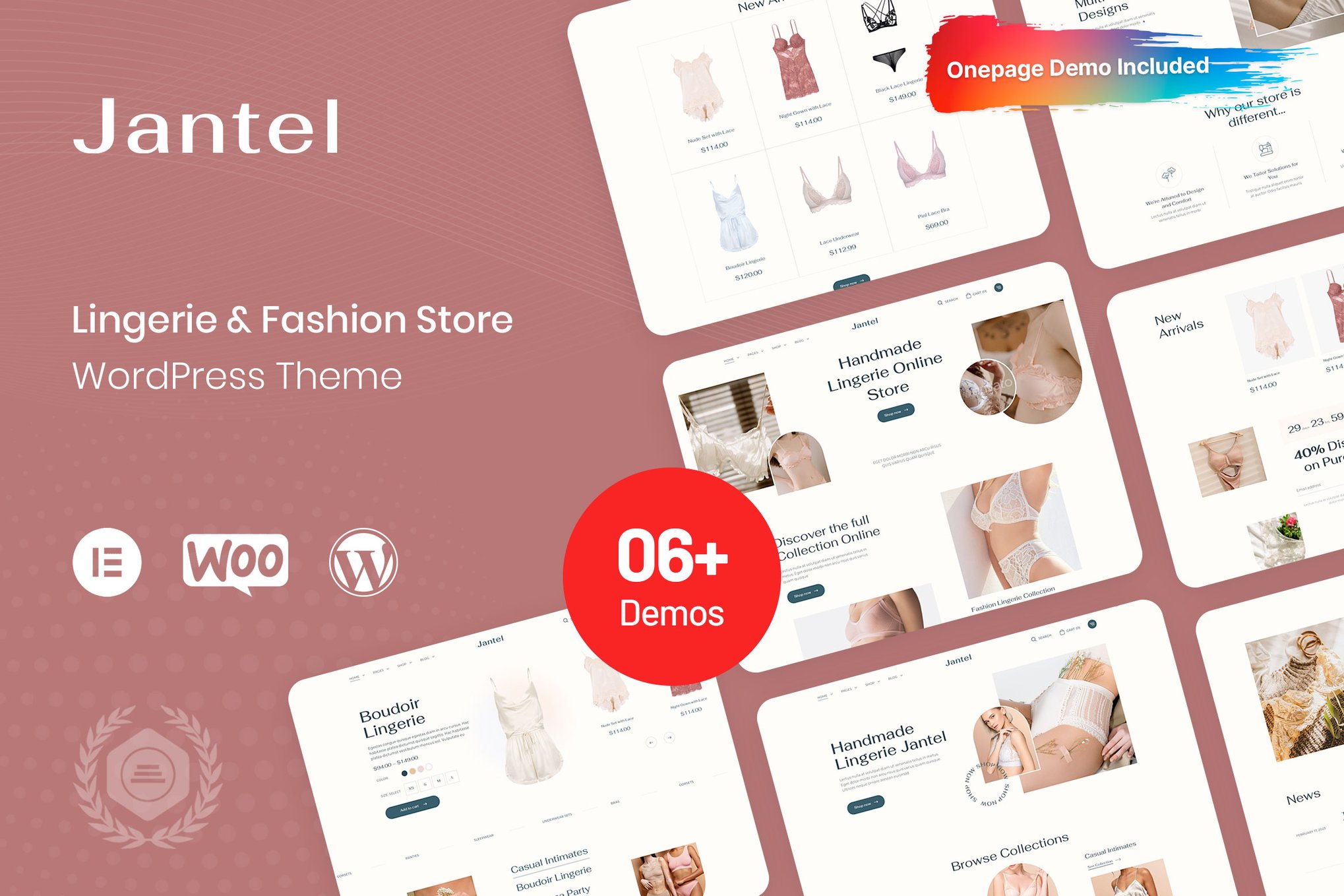 Jantel – Lingerie & Fashion Store WordPress Theme