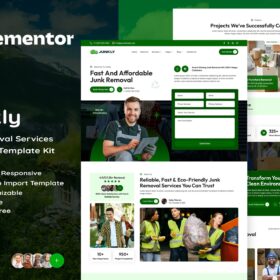 Junkly – Junk Removal Services Elementor Template Kit
