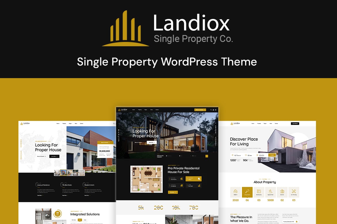 Landiox – Single-Property WordPress Theme
