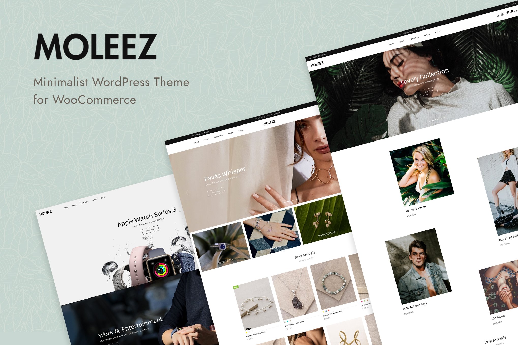 Moleez – Minimalist WordPress Theme for WooCommerce