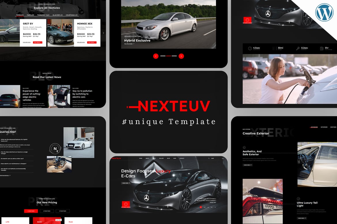NextEuv – EV Shop, Single Product Store Theme