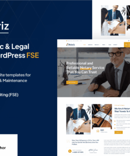 Notariz – Tema do WordPress para serviços notariais e jurídicos