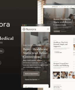 Nuviora – Health & Medical Elementor Template Kit