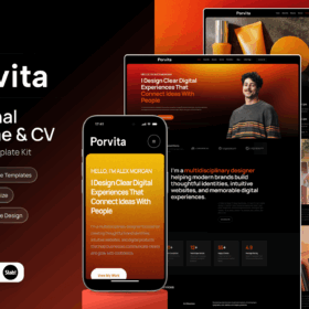 Portiva – Personal Resume & CV Elementor Template Kit