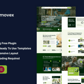 Removex – Junk Removal & Waste Management Elementor Template Kit