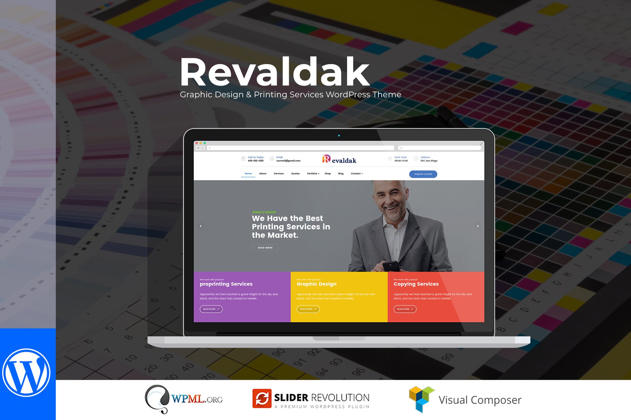 Revaldak – Printing Services WordPress Theme