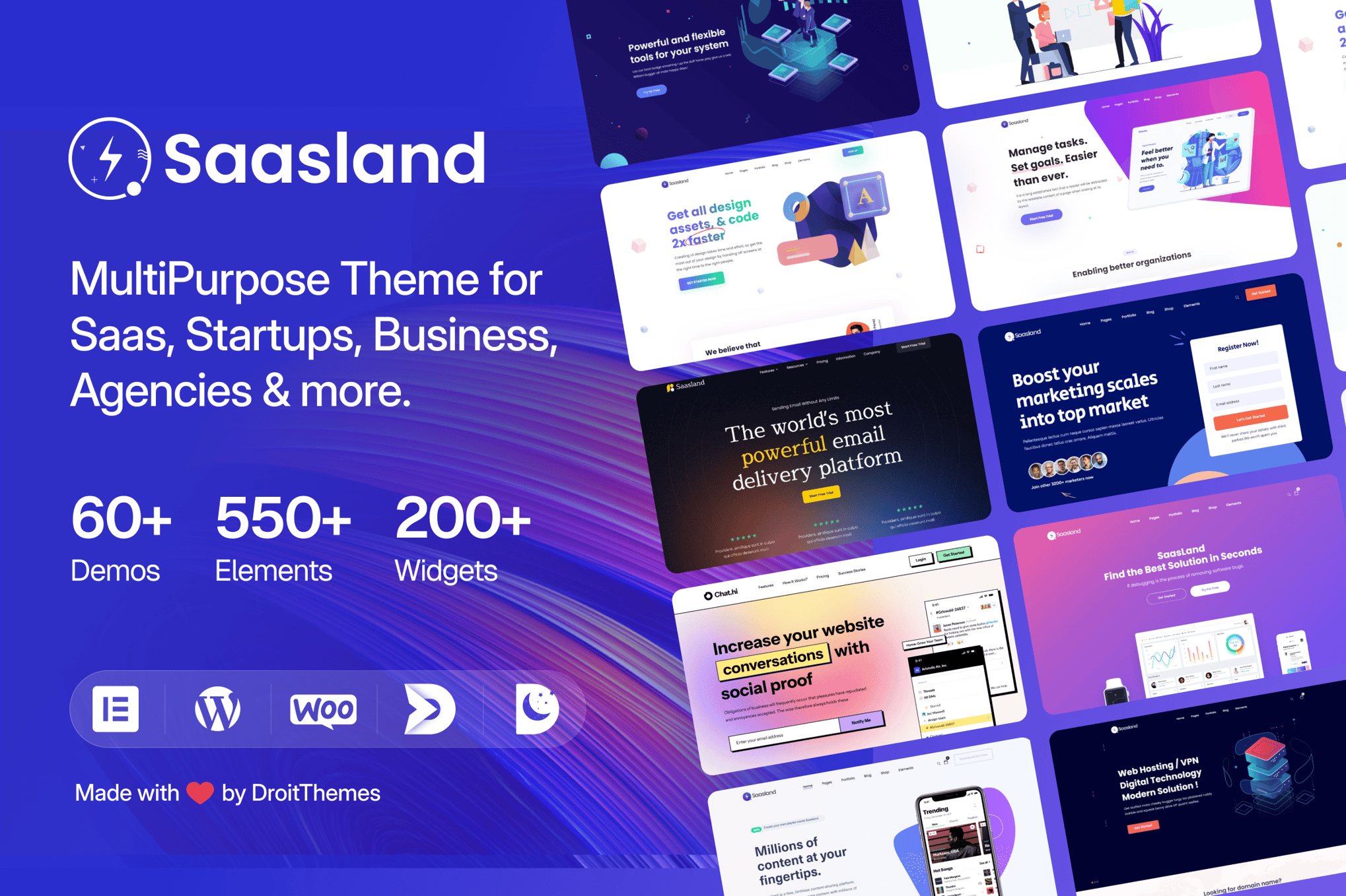 SaasLand – Tema WordPress para SaaS e startups