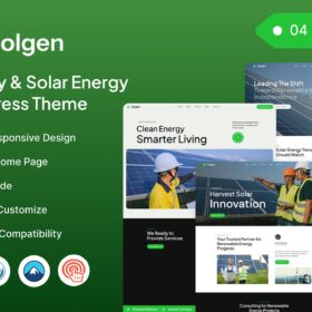 Solgen – Green Ecology & Solar Energy WordPress Theme
