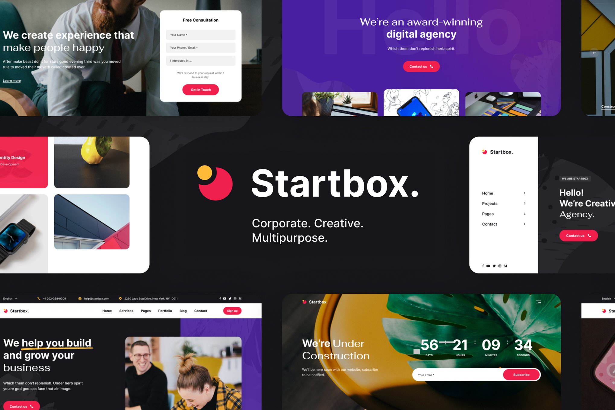 Startbox – Tema WordPress corporativo multifuncional