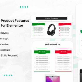 Advanced Product Features Showcase for Elementor