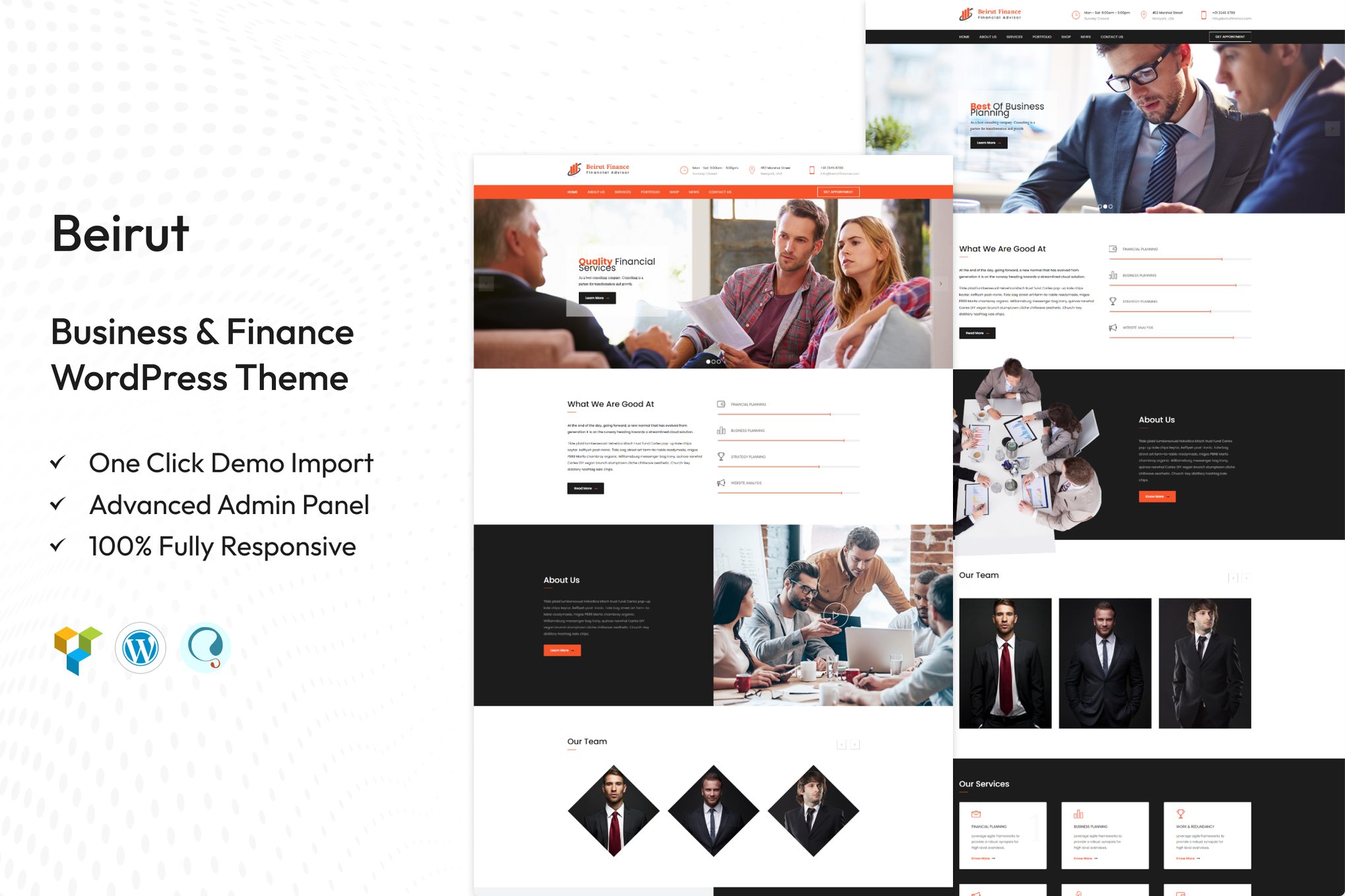 Beirut: Business and Finance WordPress Theme