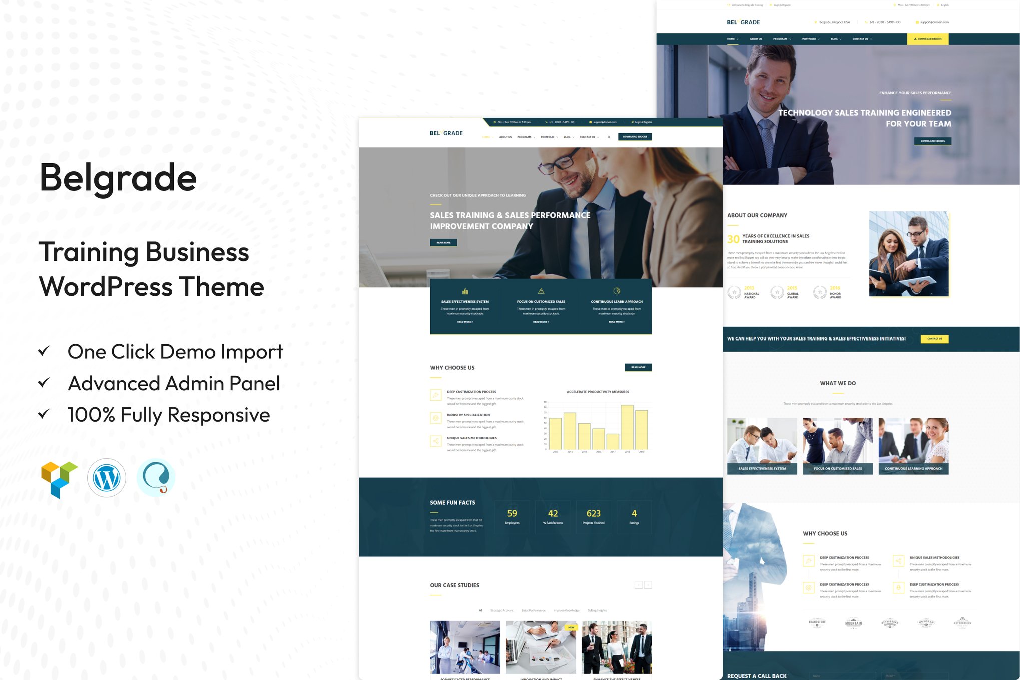 Belgrade – Training Business WordPress Theme