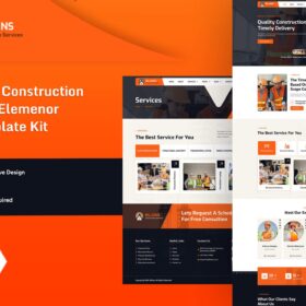 Billdins – Construction Services Elementor Pro Template Kit