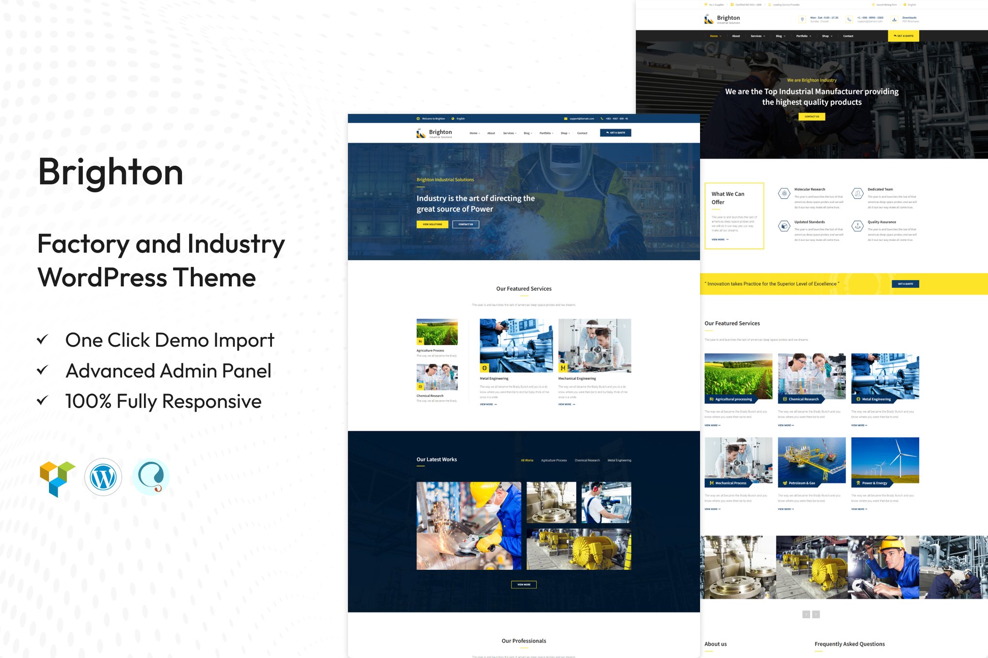 Brighton – Factory and Industry WordPress Theme