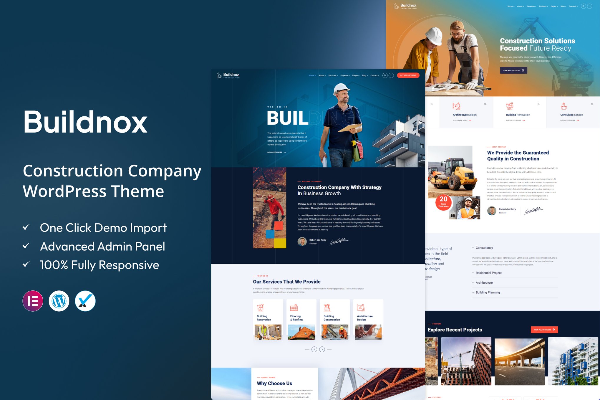 Buildnox – WordPress Theme for Construction Companies