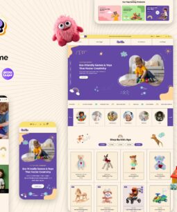 Cutie – Tema para escola infantil e loja de brinquedos