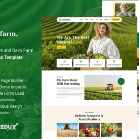 Dcfarm – Agriculture & Dairy Farm WordPress Theme