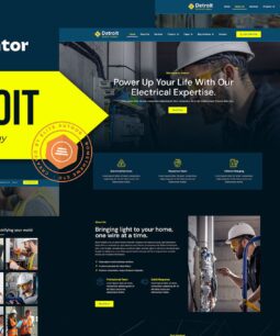 Detroit – Electrical Company Elementor Pro Template Kit