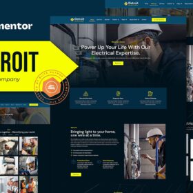 Detroit – Electrical Company Elementor Pro Template Kit