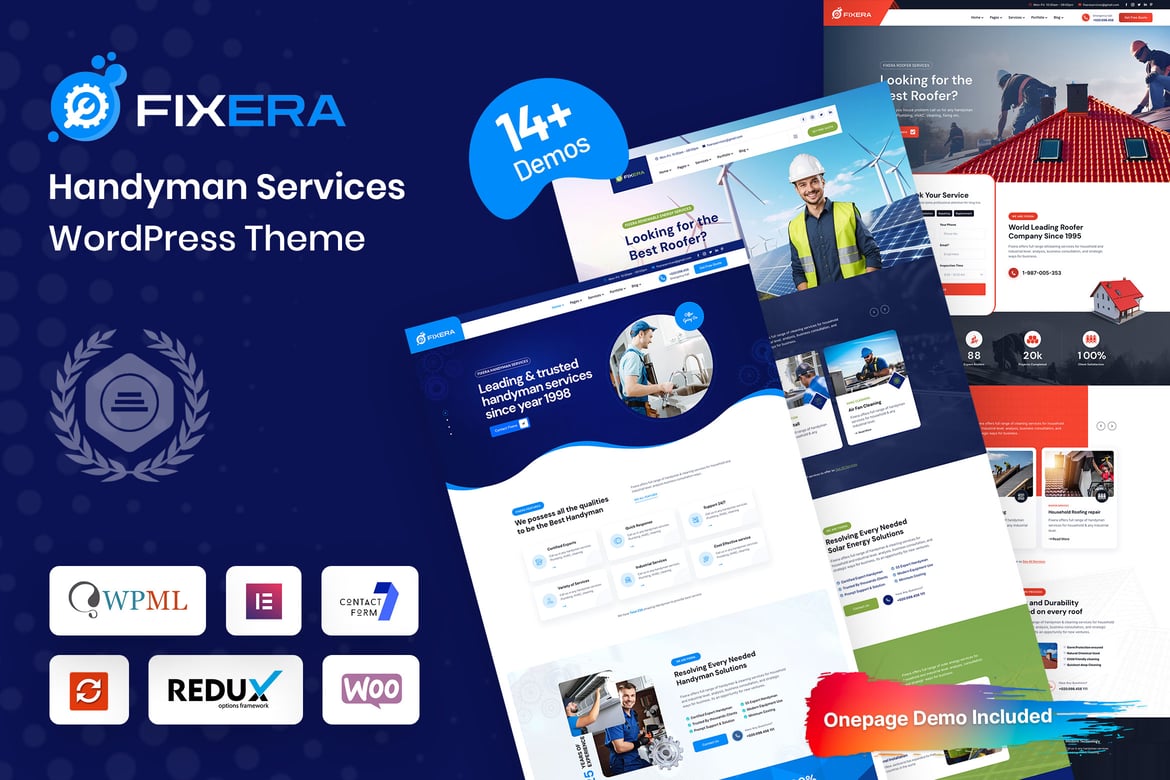 Fixera – Handyman Services WordPress Theme