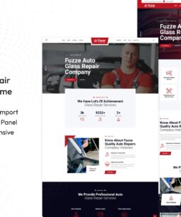 Fuzze – Auto Glass Repair WordPress Theme