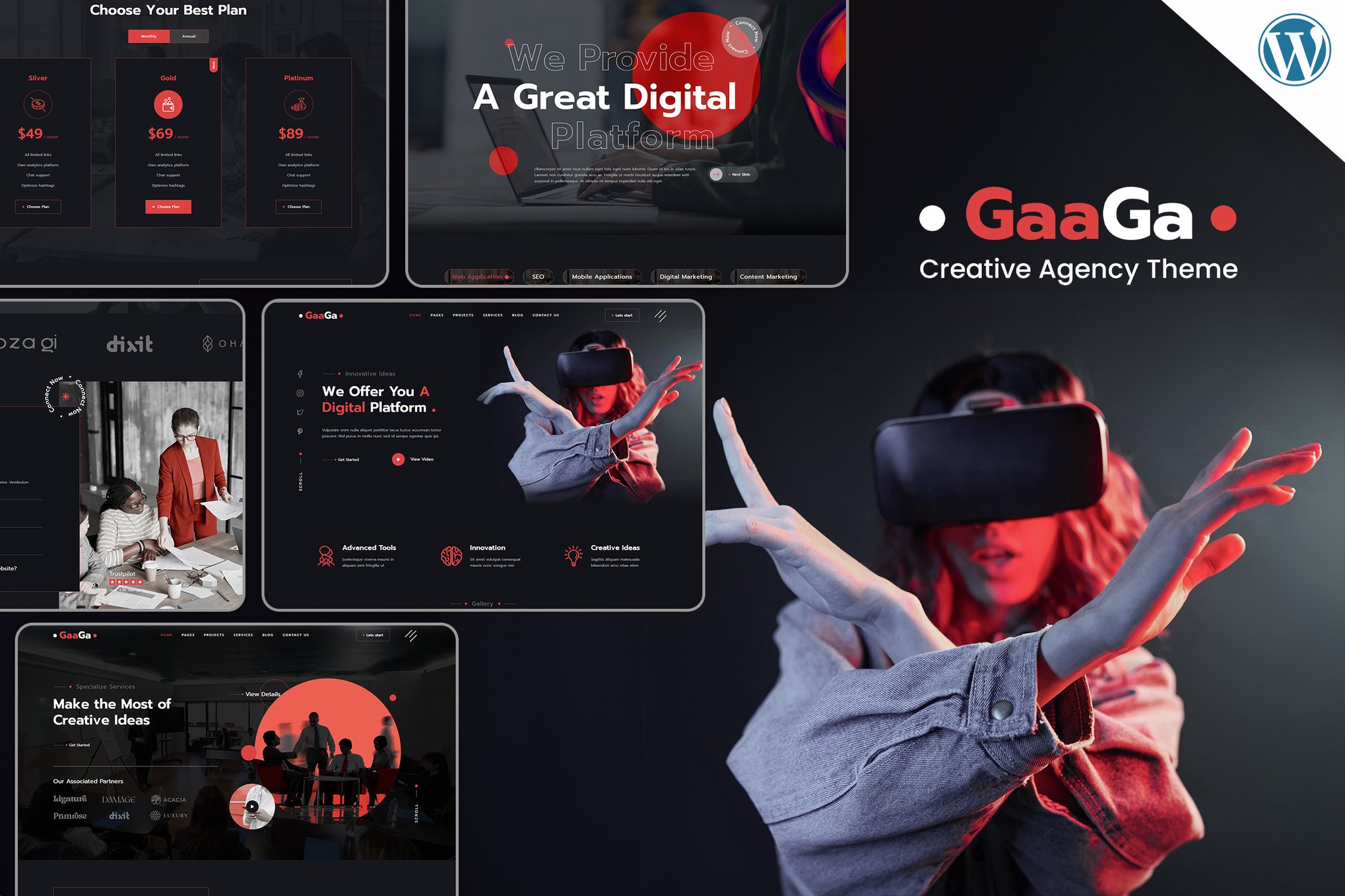 Gaaga – Elementor Creative Agency WordPress Theme