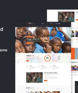 Giving hand – Tema WordPress para instituições de caridade/arrecadação de fundos