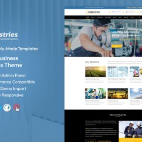 Industries – Factory Business WordPress Theme
