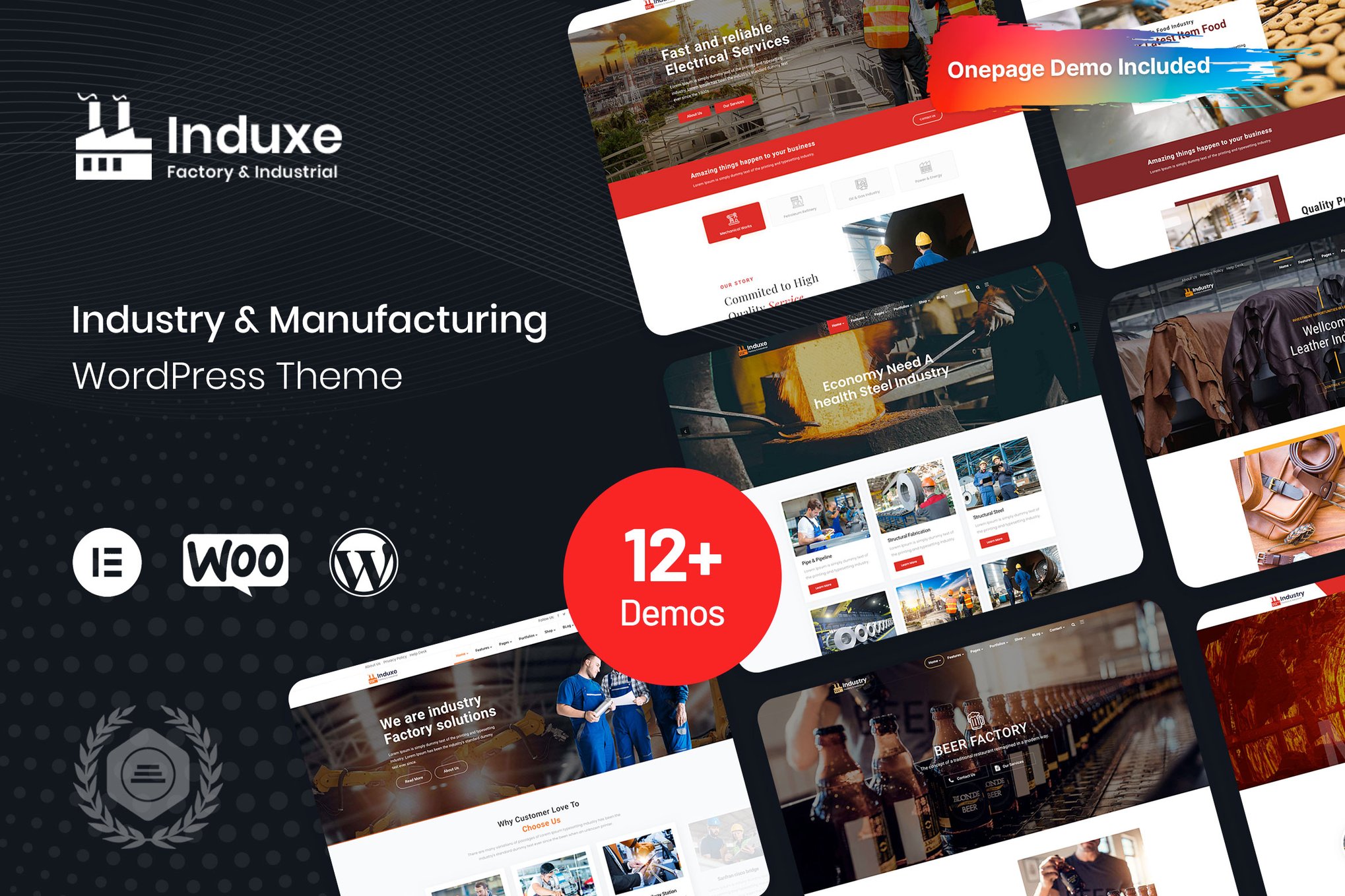 Induxe – Industry & Manufacturing WordPress Theme