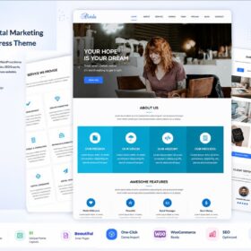 Isabella – Digital Agency One Page WordPress Theme