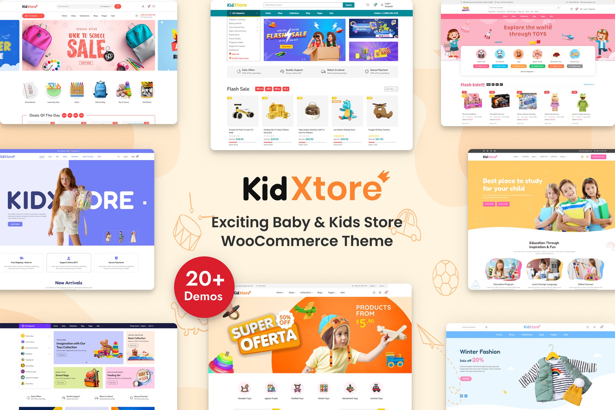 KidXtore – Kids Store WooCommerce WordPress Theme