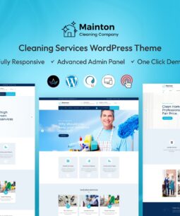 Mainton – Tema do WordPress para serviços de limpeza