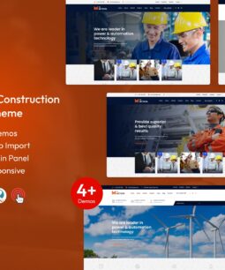 Metron – Tema WordPress para Indústria e Construção