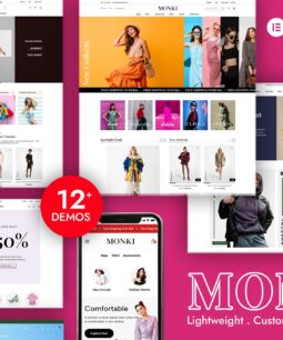 Monki – Tema de moda para WooCommerce no WordPress