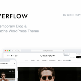 Overflow – Modern Blog & Magazine WordPress Theme