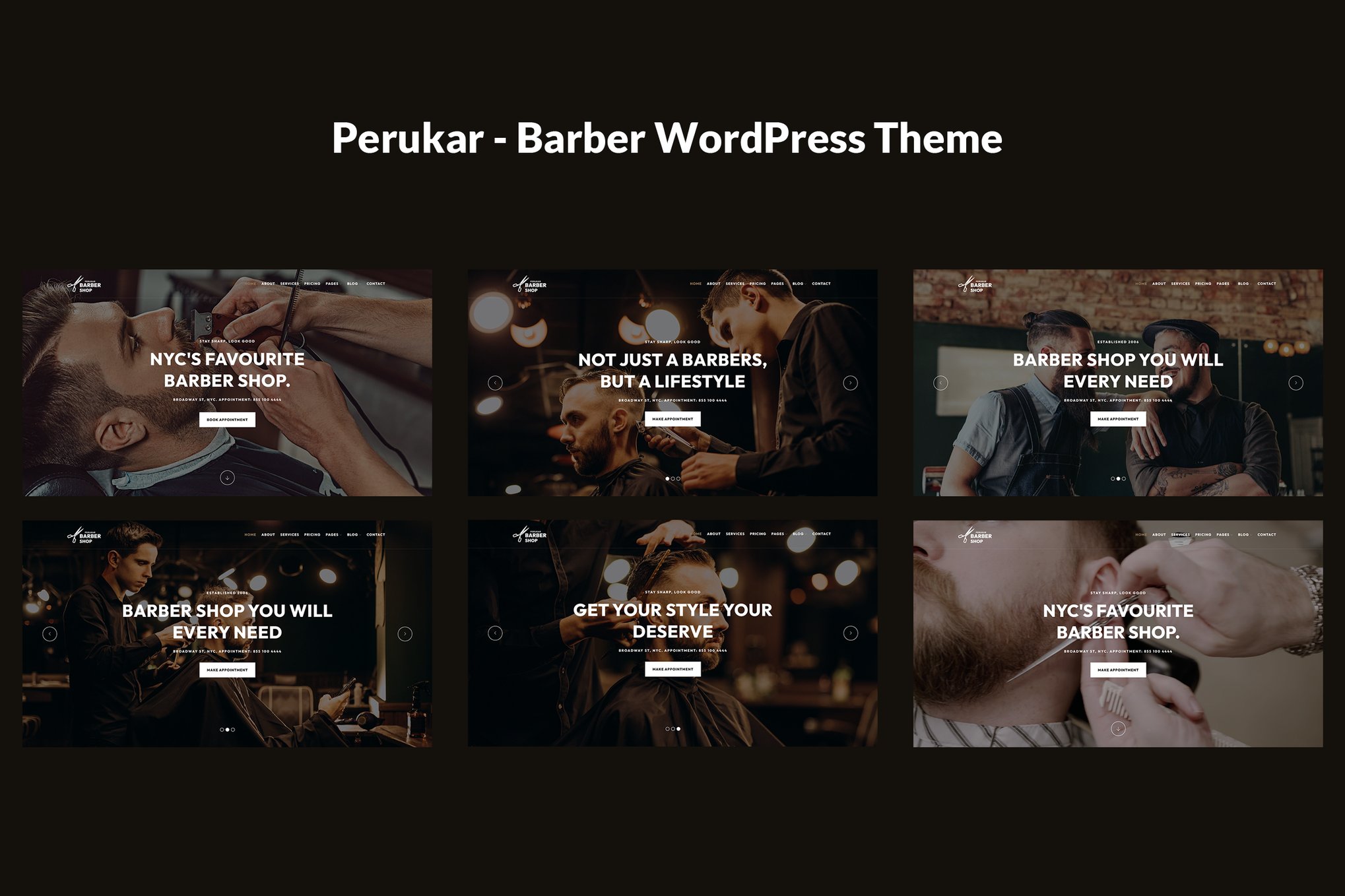Perukar – Barber WordPress Theme