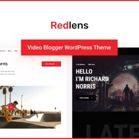 Redlens – Video Blogger and Game Streamer Theme