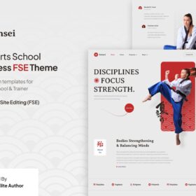 Sensei – Martial Arts Club & Trainer FSE WordPress Theme
