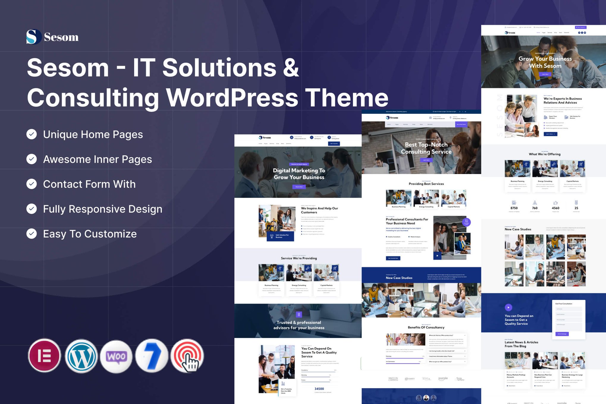 Sesom – IT Solutions & Consulting WordPress Theme